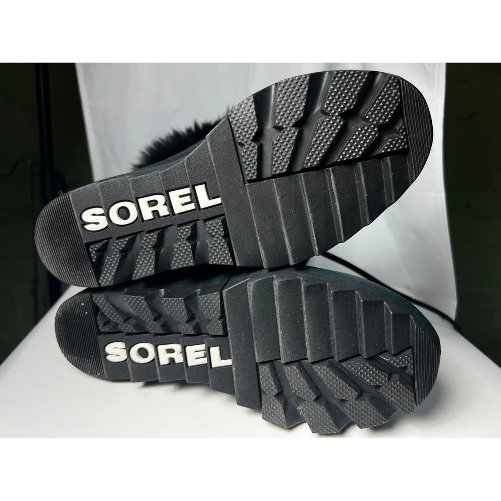 SOREL Joan of Artic Next Waterproof Black Patent Leather Snow Boots 5.5 LNWOT